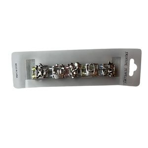 New Easter silver bracelet with bunnies, baskets,  and eggs